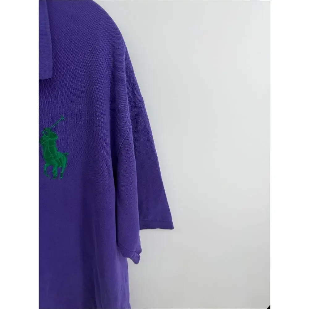 Polo Ralph Lauren big pony logo short sleeve purple polo shirt sz 2XLT